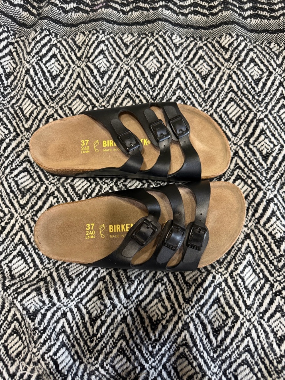 Birkenstock Black Triple-Strap Madrid-Style Sandals - Picture 7 of 7